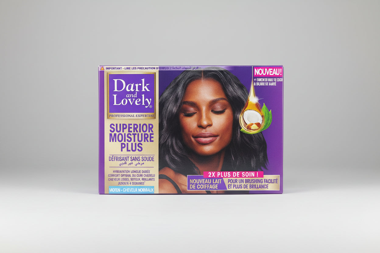 Dark and Lovely Superior Moisture Plus Professional Hair Treatment, With Coconut Oil and Shea Butter, Long-Lasting Hydration, For Normal Hair