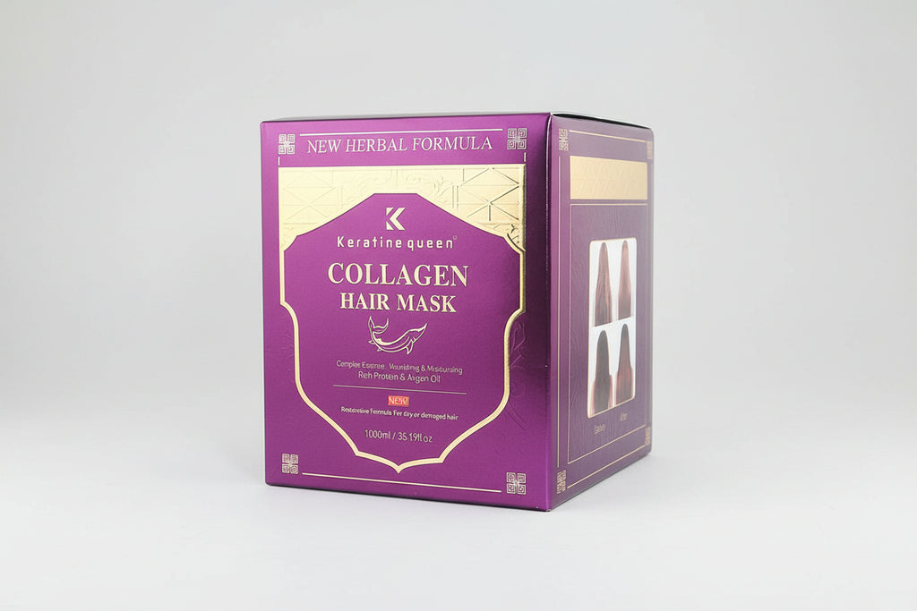 Keratine queen Collagen Hair Mask, New Herbal Formula, Nourishing & Moisturizing, Rich Protein & Argan Oil, Restorative Formula for Dry or Damaged Hair, 1000ml/35.19fl.oz