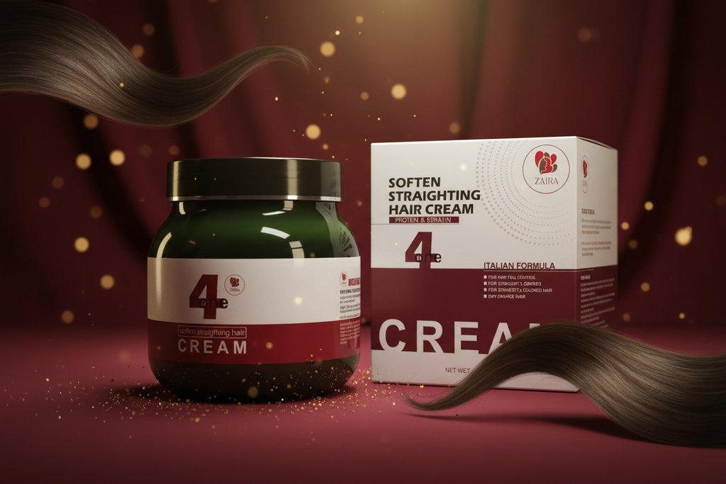ZAIRA 4-in-1 Soften Straightening Hair Cream – Italian Formula 1000ml