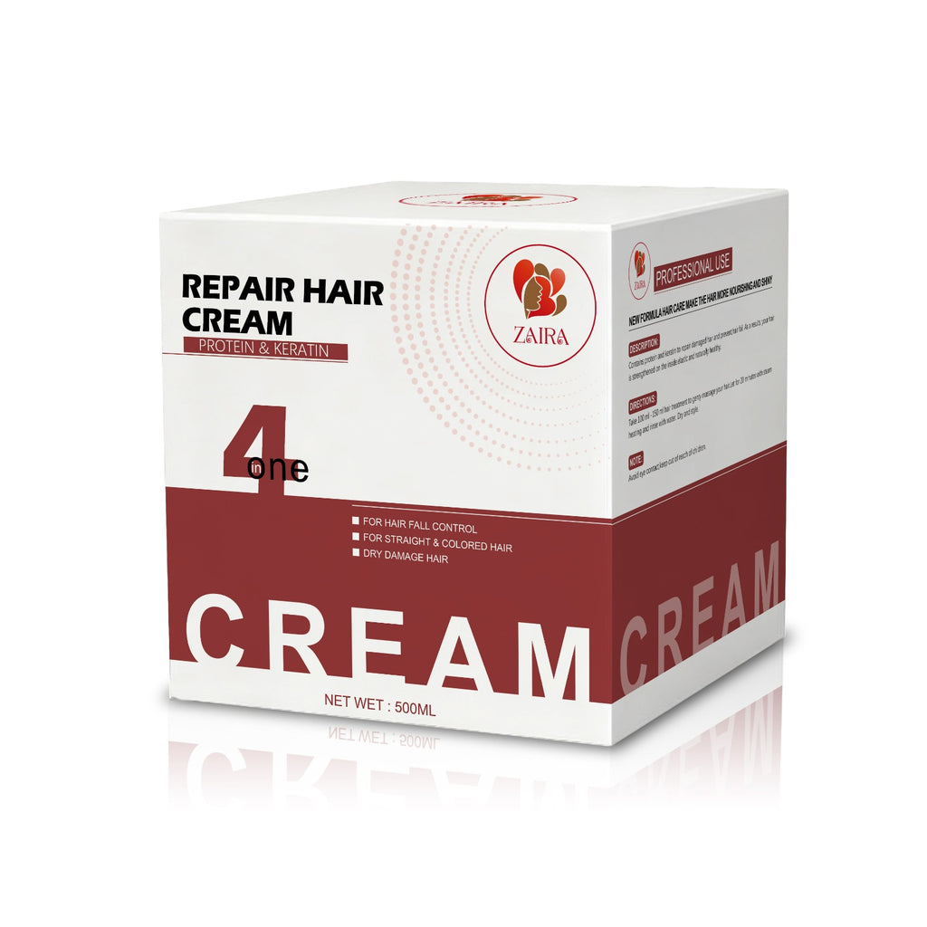ZAIRA 4-in-1 Repair Hair Cream – Protein & Keratin (500ml)