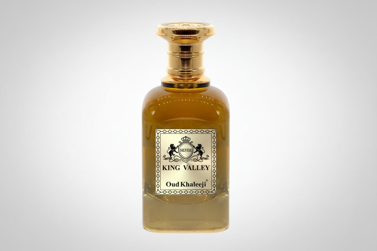 "Oud Khaleeji KING VALLEY GOLD EDP 100ml Perfume - A Regal Symphony of Opulence, Elegance, and Luxurious Fragrance"