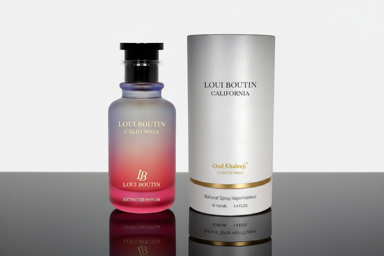 "Oud Khaleeji LOUI BOUTIN CALIFORNIA EDP 100ml Perfume - A Luxurious Fusion of Glamour, Elegance, and Captivating Fragrance"