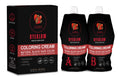 ZAIRA DYEGLOW Natural Black Hair Coloring Cream Kit (A + B) – Ammonia-Free Permanent Hair Color with Argan Oil | Rich Black, Long-Lasting Grey Coverage | Nourishing & Shiny Finish | 500ml + 500ml